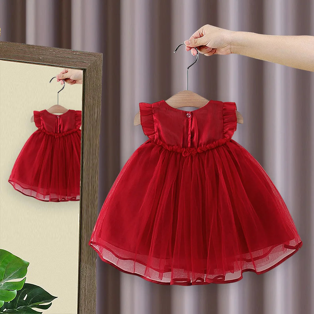 Girls’ Bow Princess Dress
