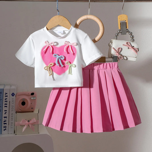 Bow & Heart 2-Piece Outfit