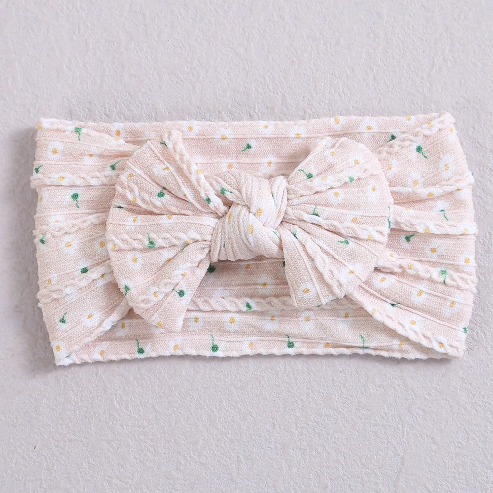 Printed Bow Baby Headband