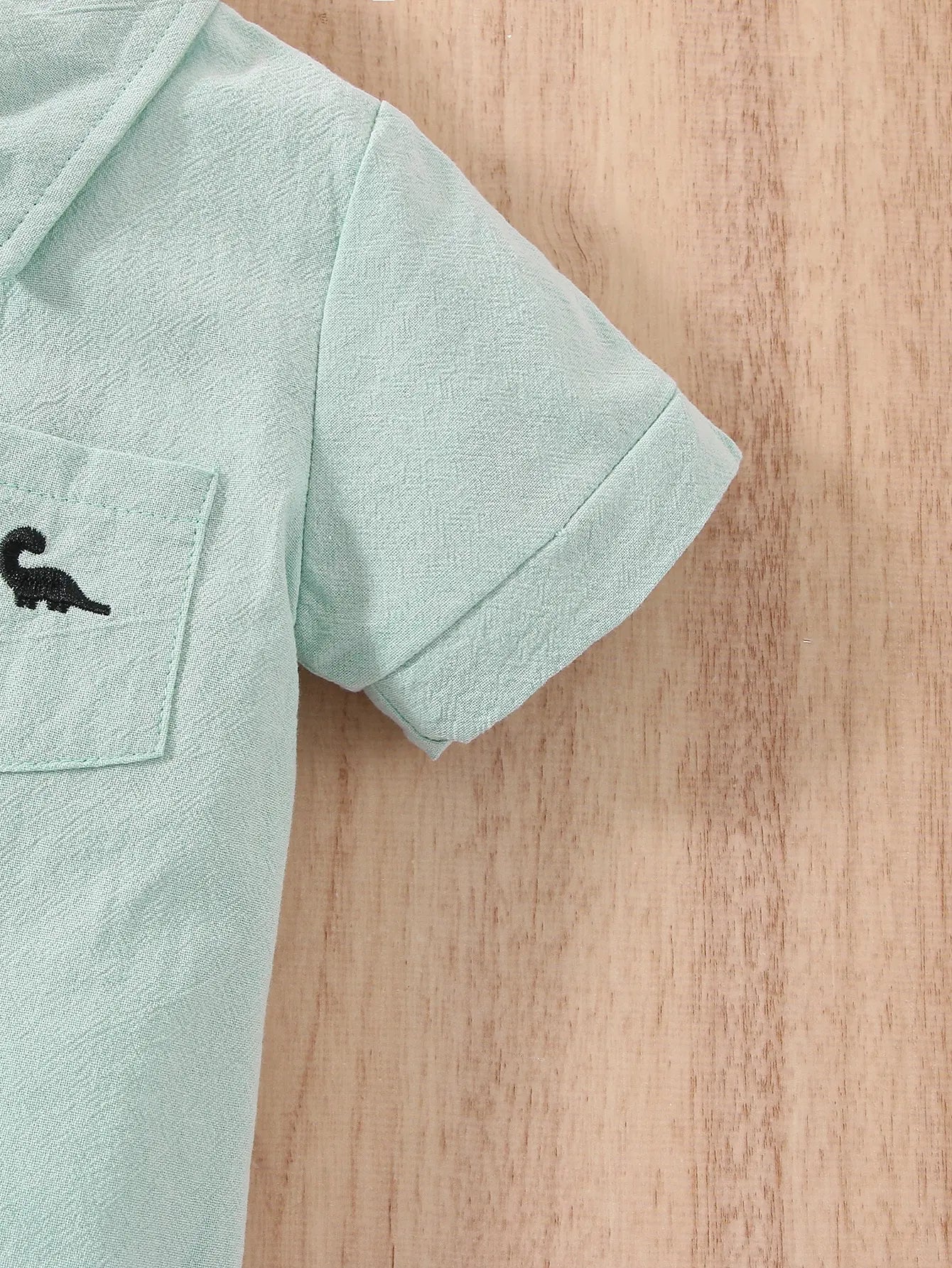 Dino Embroidered Baby Romper