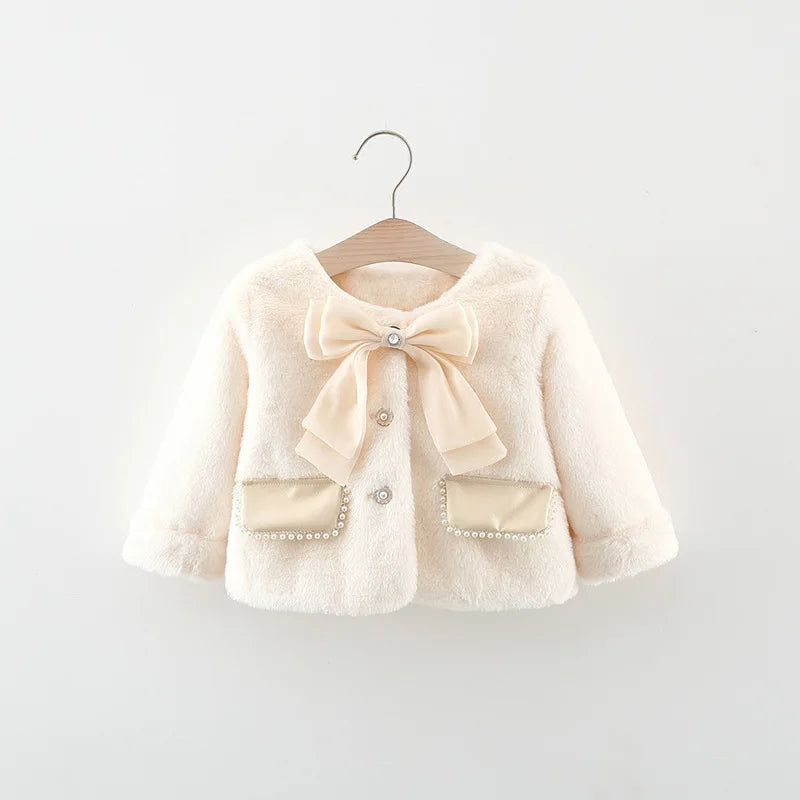 Girls' Faux Fur Sweater