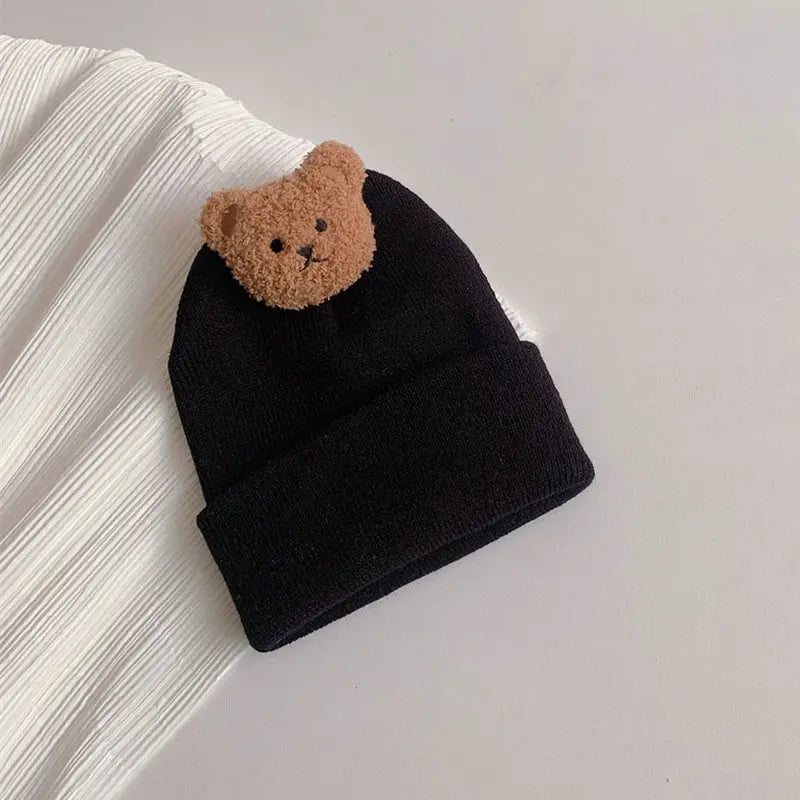 Cartoon Bear Beanie Cap