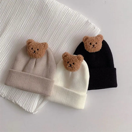 Cartoon Bear Beanie Cap