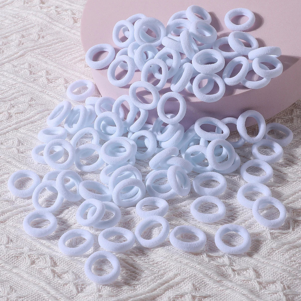 100 Pcs Colorful Hair Ties