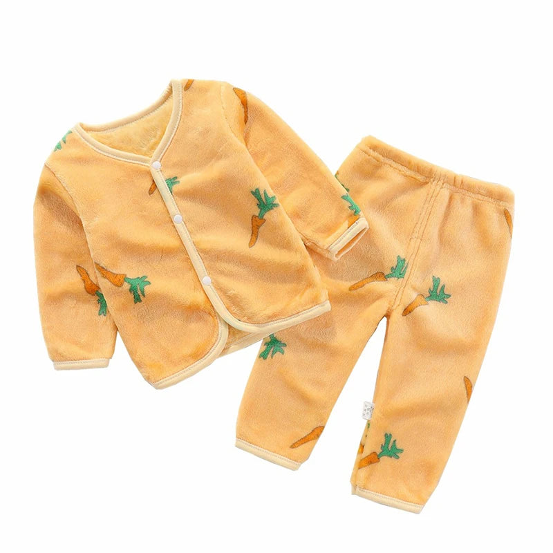 Newborn Flannel Shirt & Pants Set