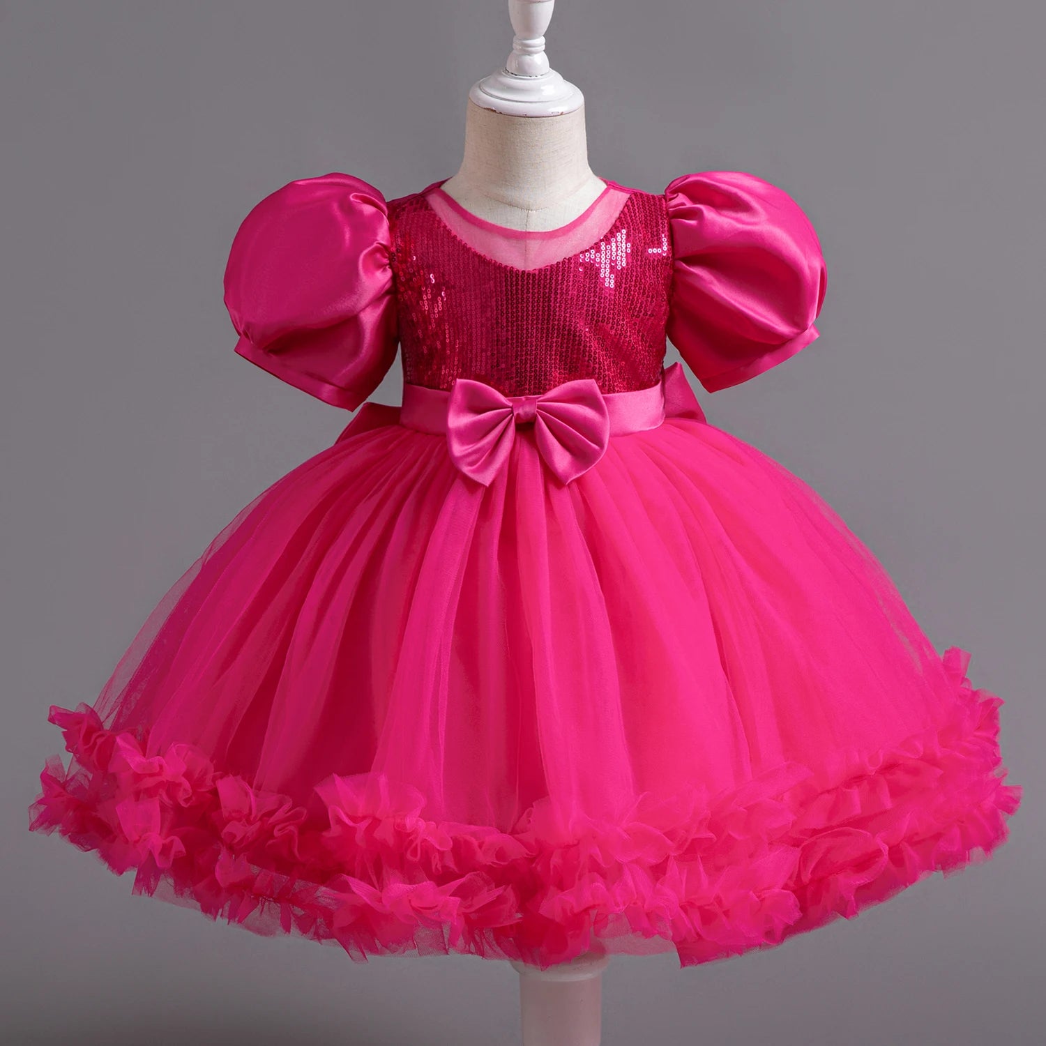 Sequin Big Bow Dress