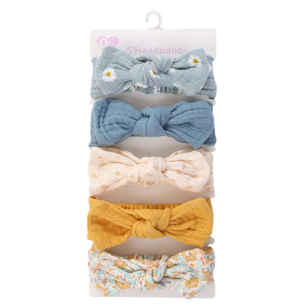 Muslin Cotton Headband Set
