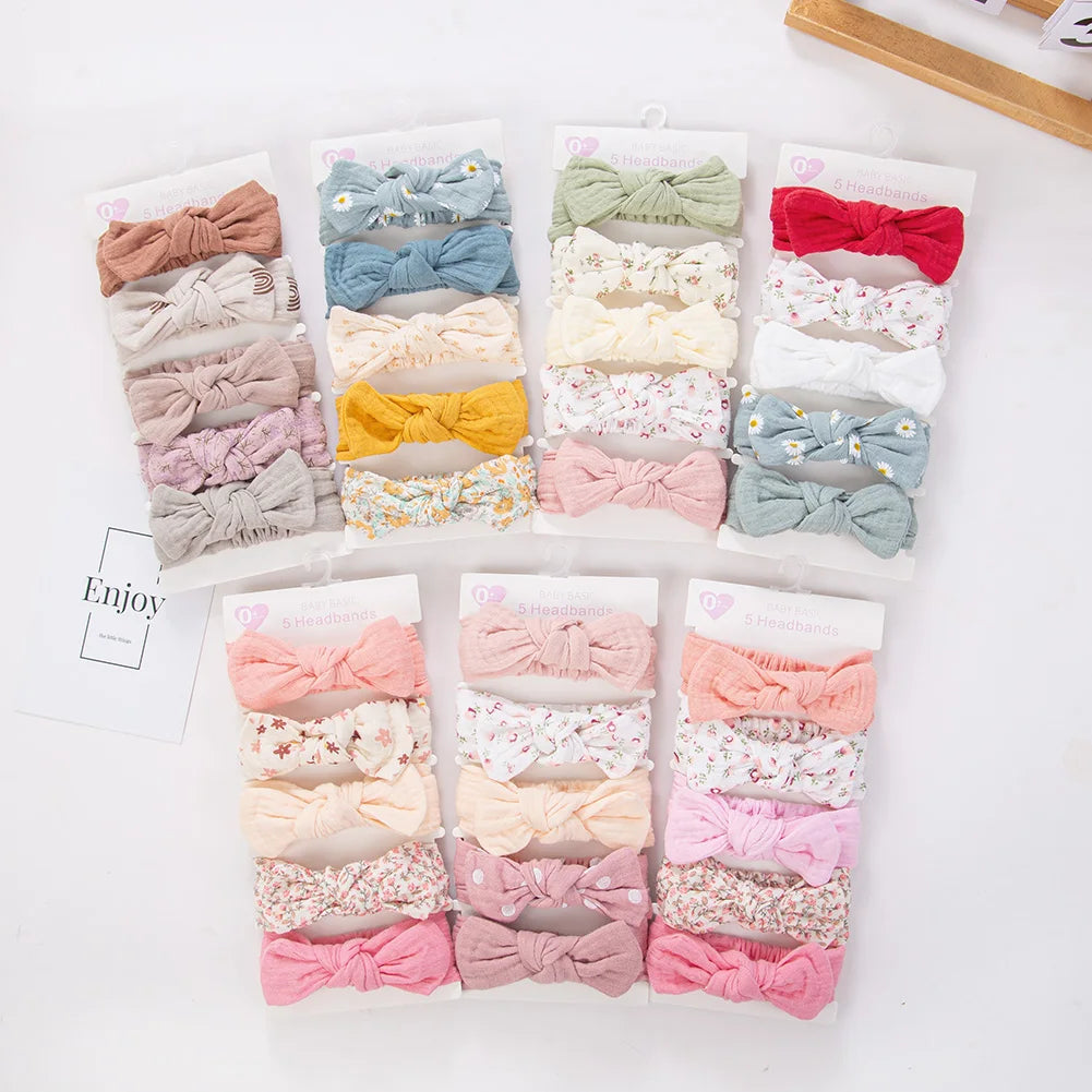 Muslin Cotton Headband Set