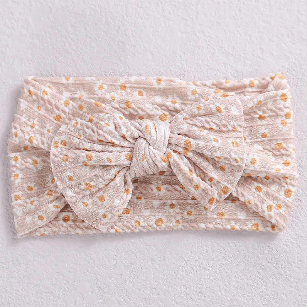 Printed Bow Baby Headband