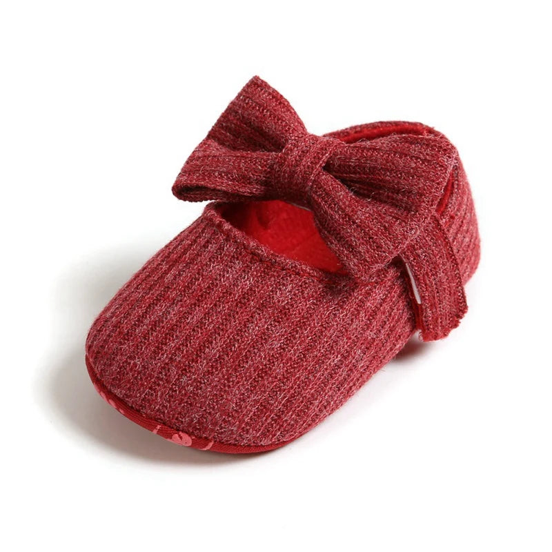 Baby Girl Cotton Prewalker Shoes