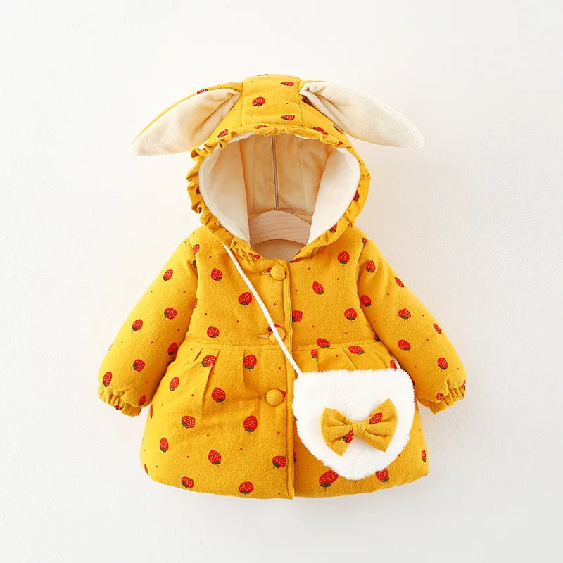 Girls’ Jacket with Rabbit Ear Hood