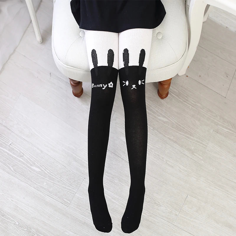 Cozy Cartoon Cotton Tights