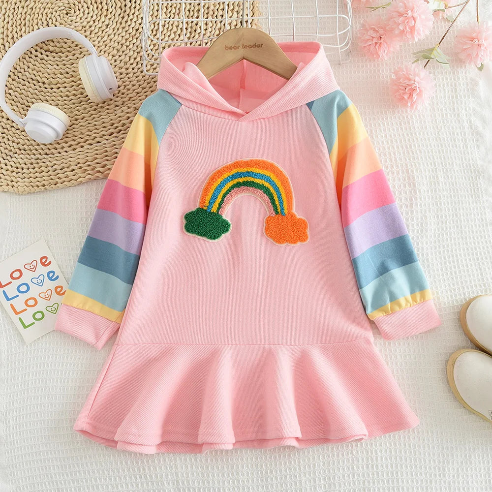 Girls' Rainbow Princess Dress