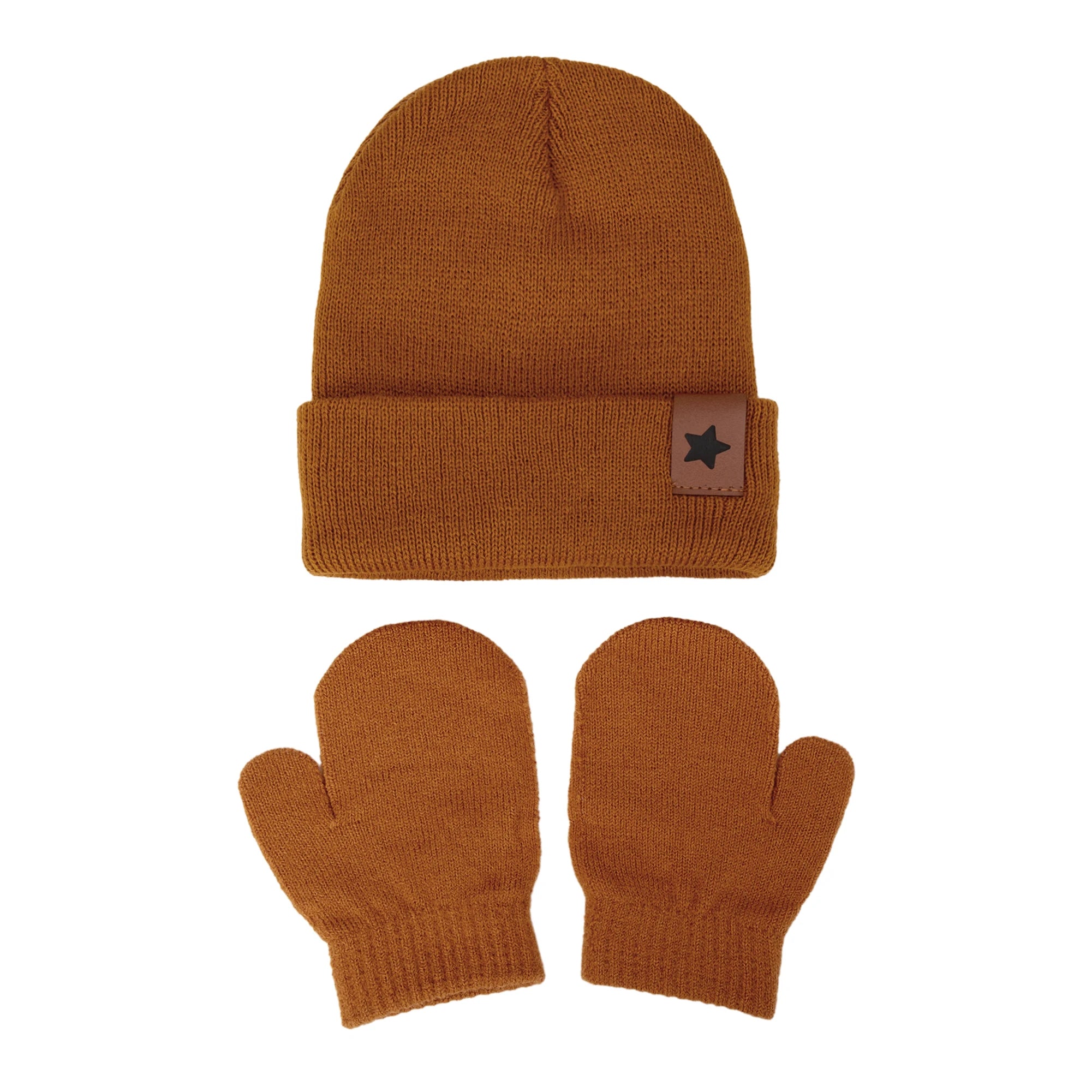 Winter Knitted Hat & Glove Set
