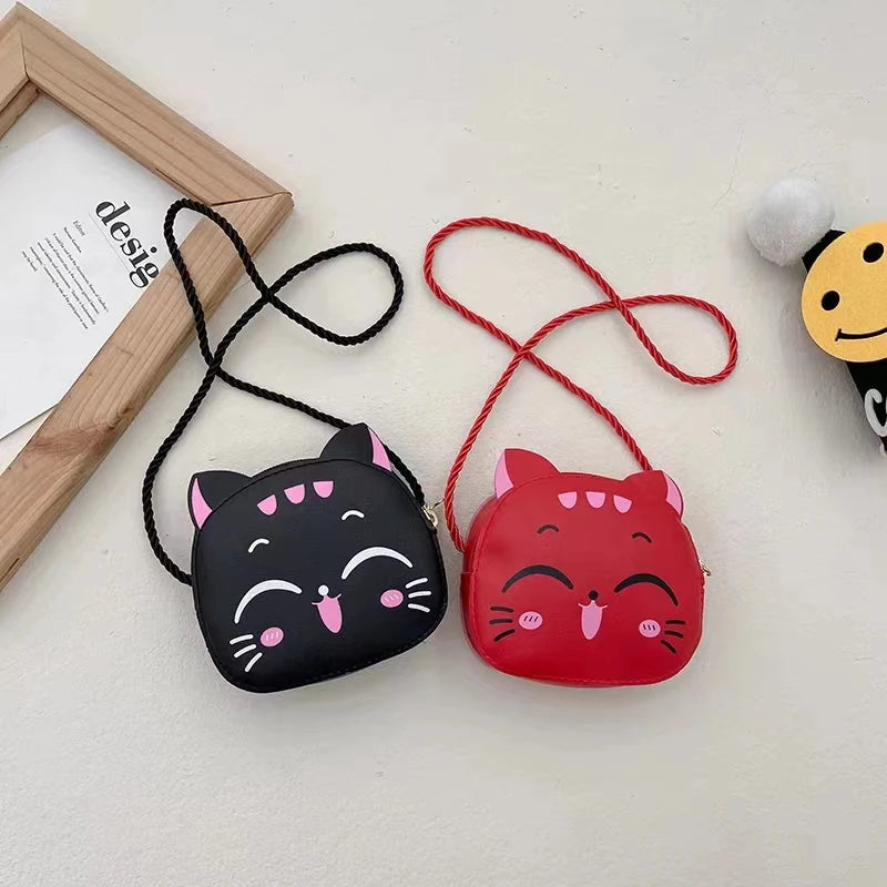Cartoon Cat Crossbody Bag