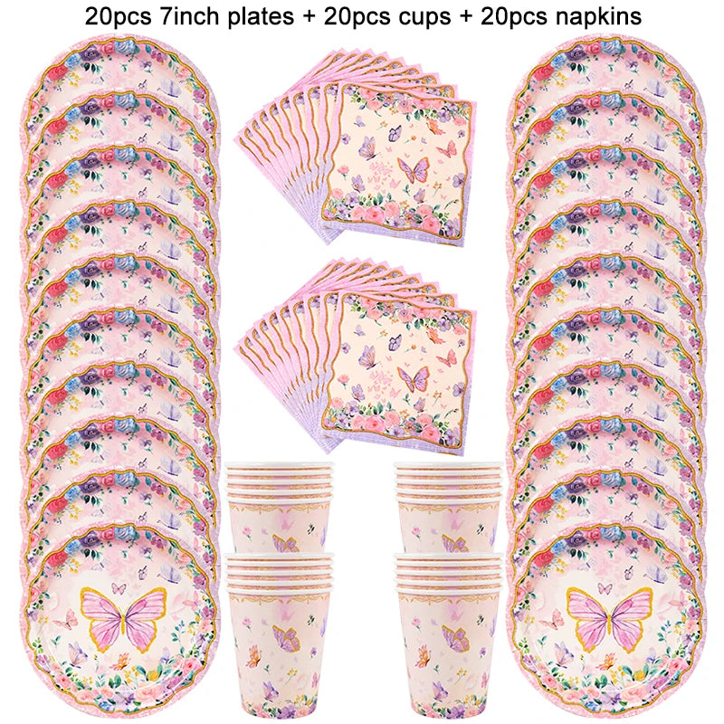 Butterfly Party Tableware
