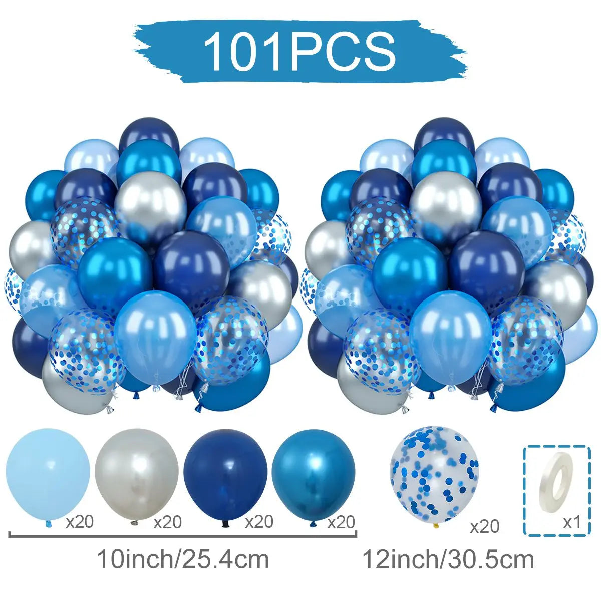 Confetti & Latex Balloon Set