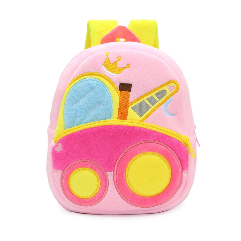 Vehicle-Themed Plush Backpack