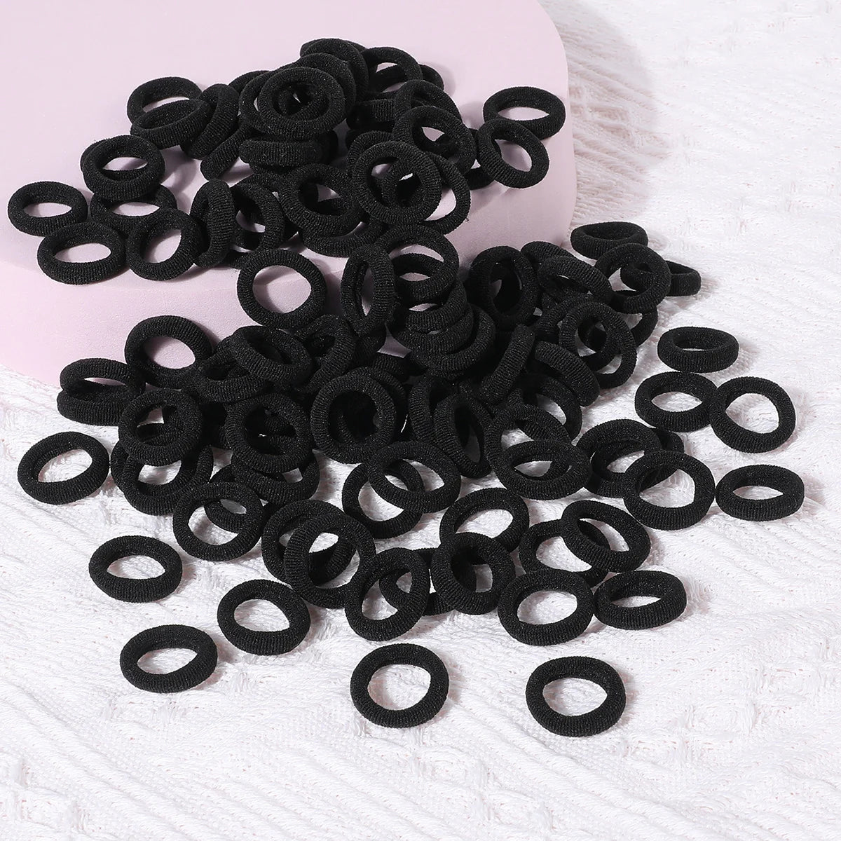 100 Pcs Colorful Hair Ties