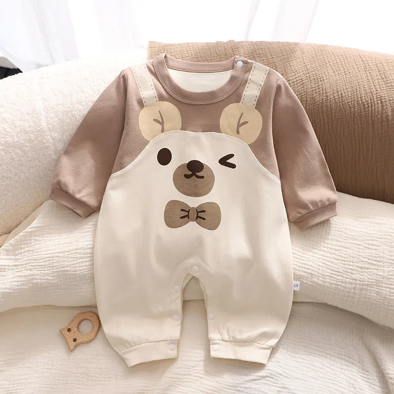 Animal Print Baby Romper