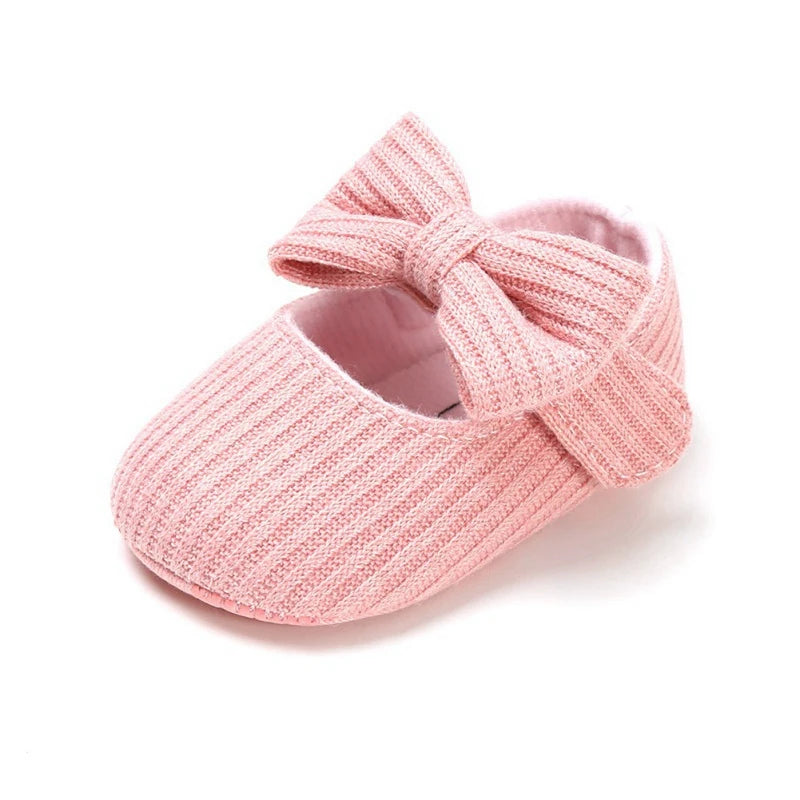 Baby Girl Cotton Prewalker Shoes