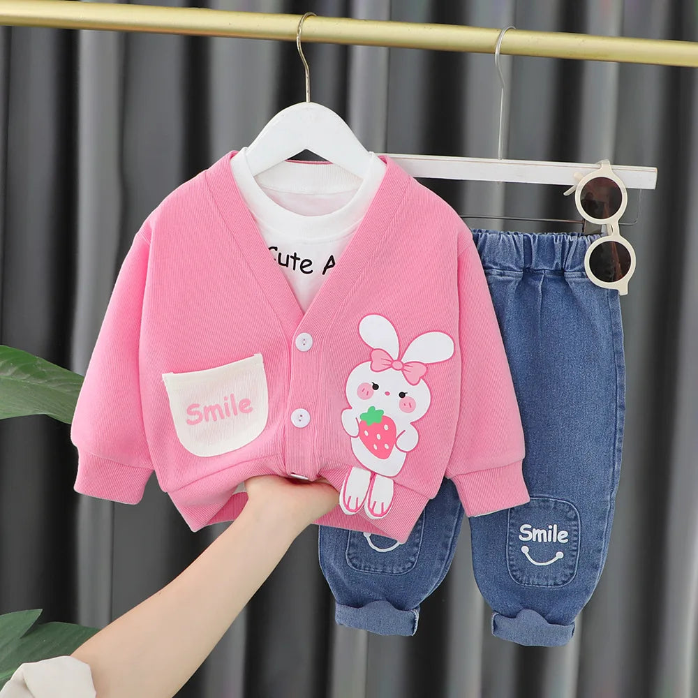 3-Piece Cartoon Outfit Set