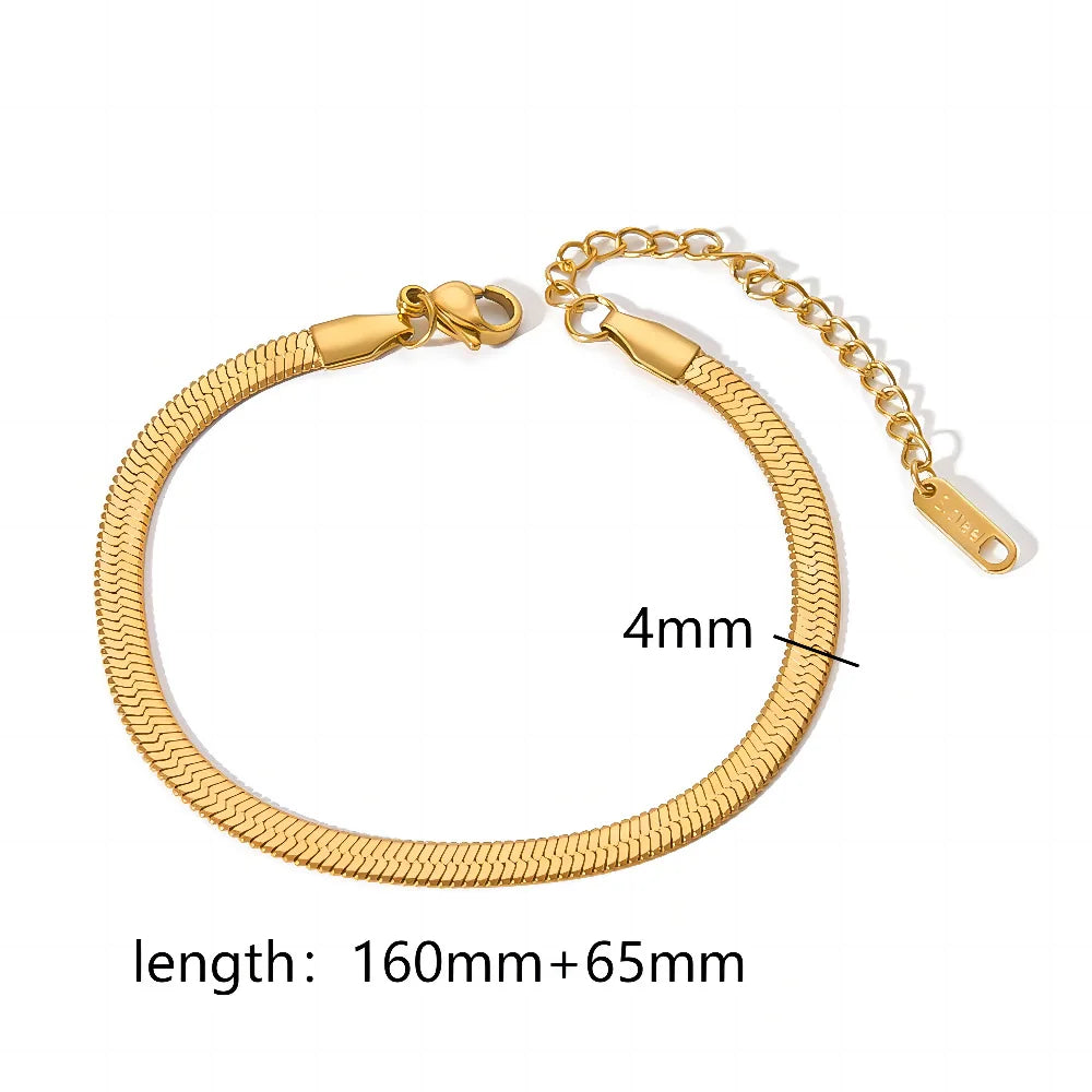 18K Gold Plated finish Chain Bracelet