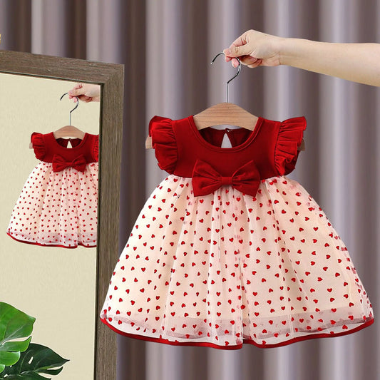 Princess Dress with Bow & Flying Sleeves