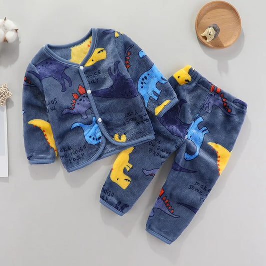 Newborn Flannel Shirt & Pants Set