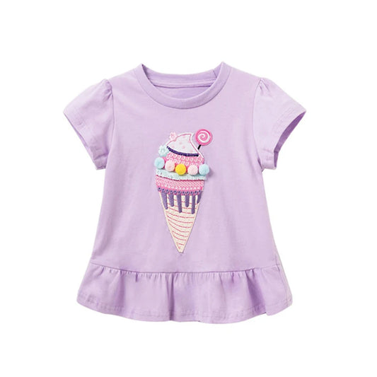 Cartoon Embroidery T-shirt