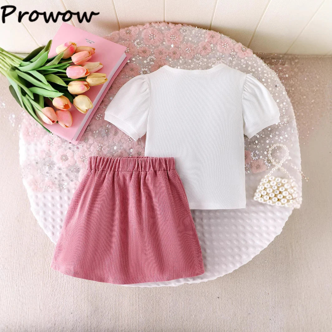 Girls' Bow 2-Piece Outfit