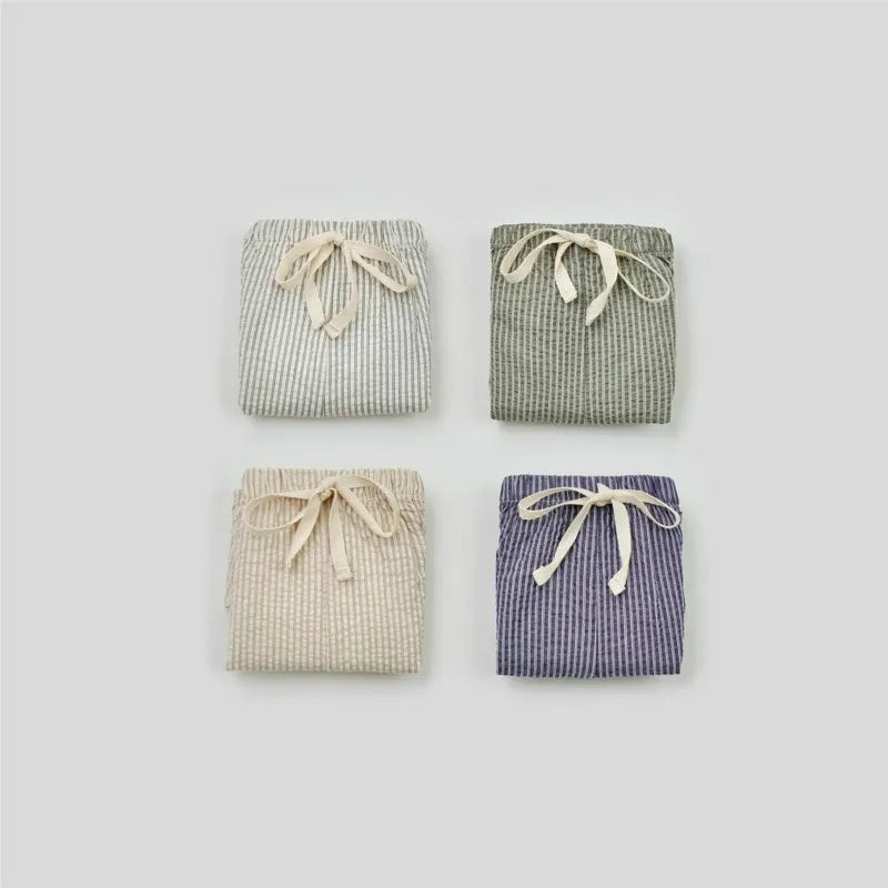 Kids Striped Cotton Pants