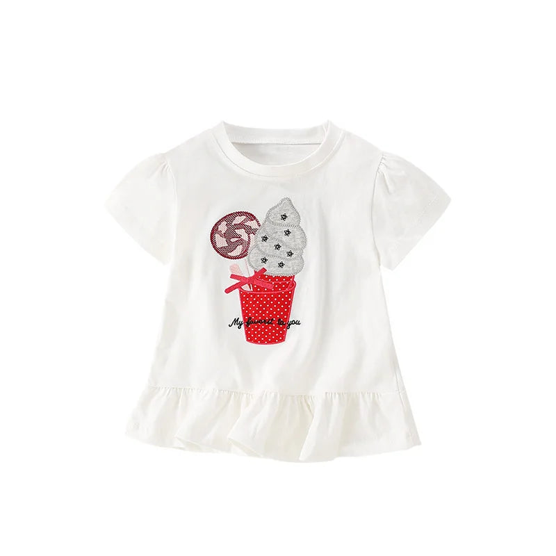 Cartoon Embroidery T-shirt