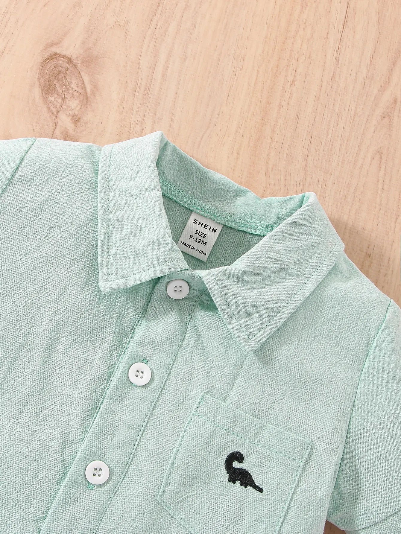 Dino Embroidered Baby Romper