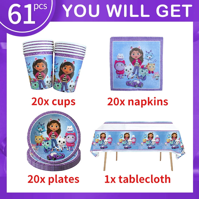 Gabby’s Dollhouse Tableware Set