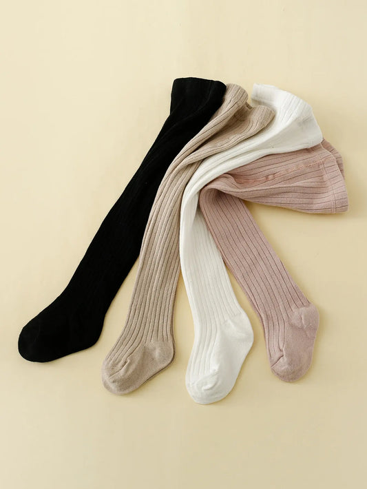 Girls’ Cotton Tights - 4Pcs