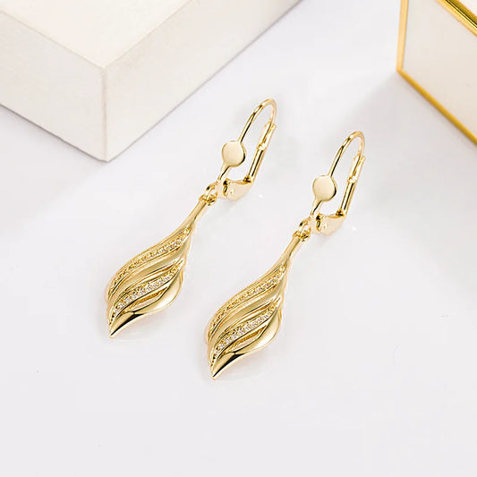 14K Gold colour Drop Earrings