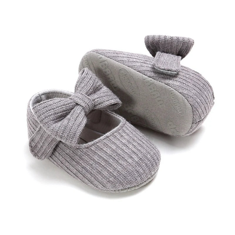 Baby Girl Cotton Prewalker Shoes