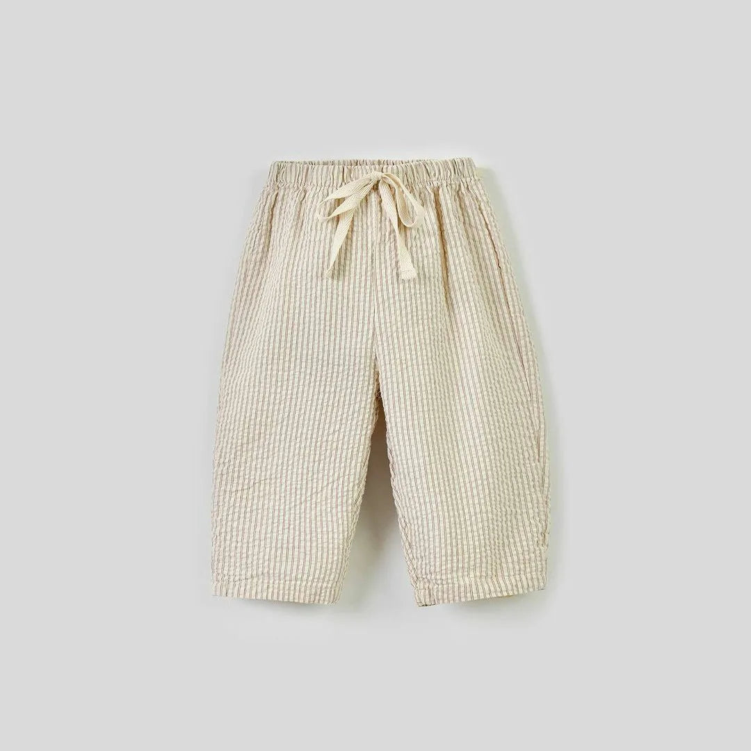 Kids Striped Cotton Pants