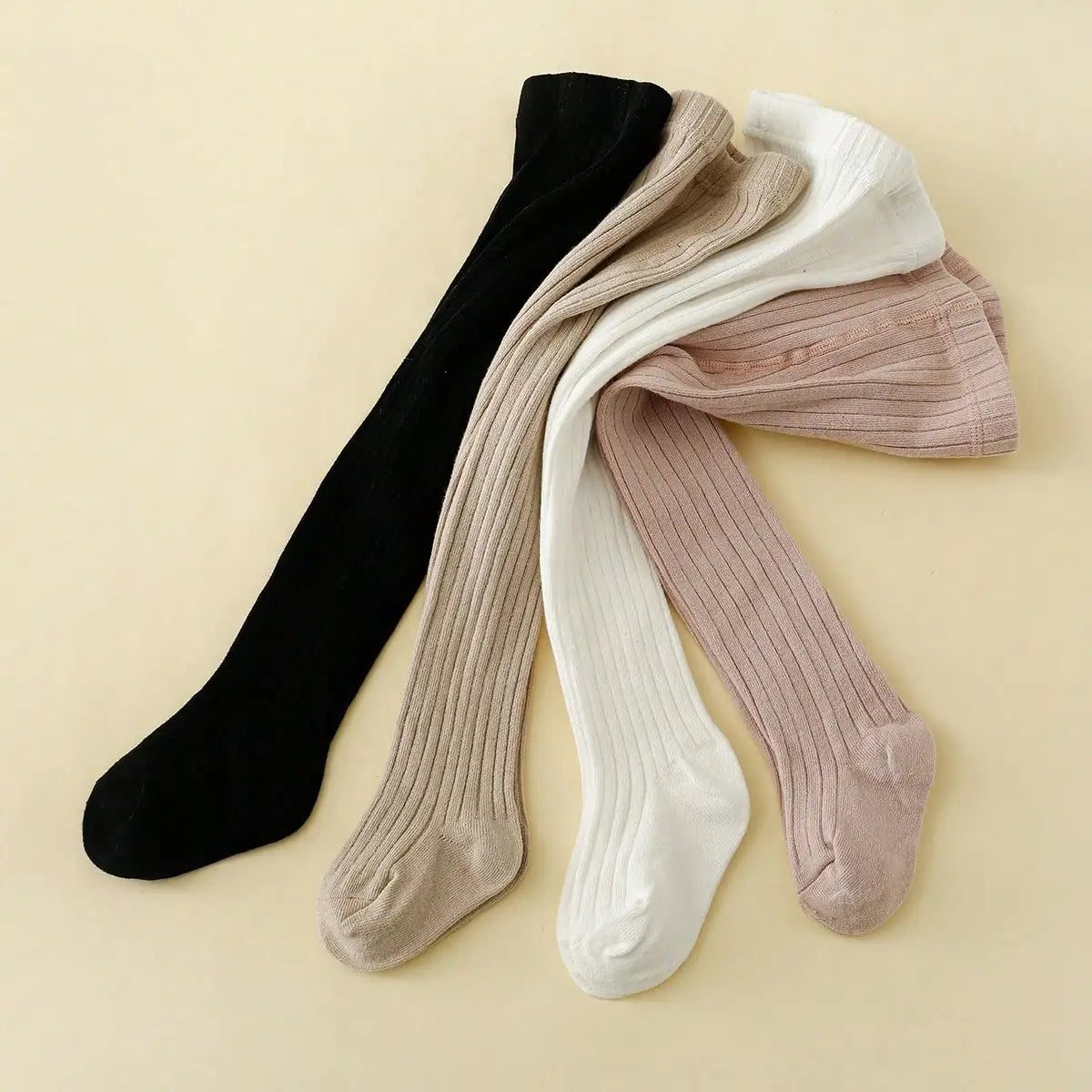 Girls’ Cotton Tights - 4Pcs