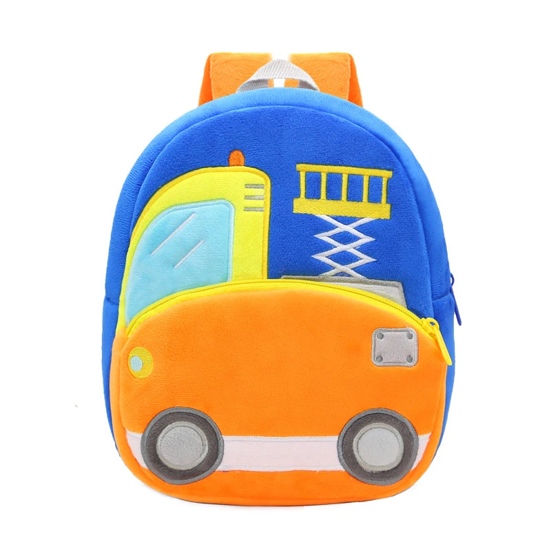 Vehicle-Themed Plush Backpack