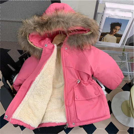 Kids' Plush Parka Jacket