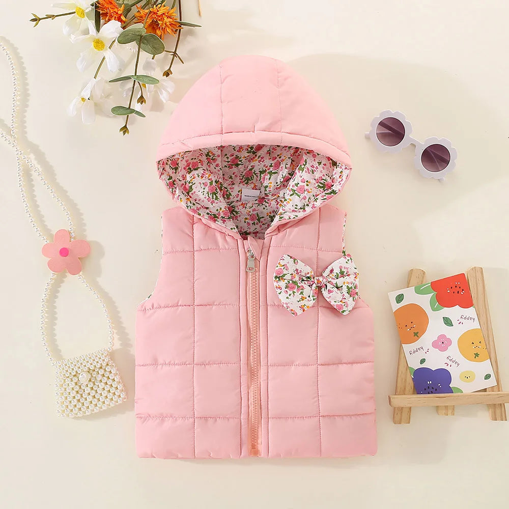 Cute Print Hooded Vest
