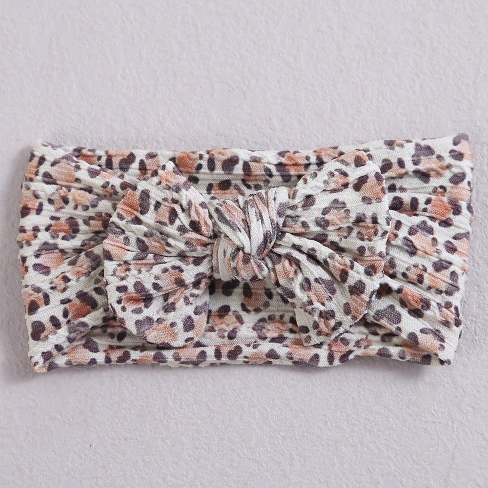 Printed Bow Baby Headband
