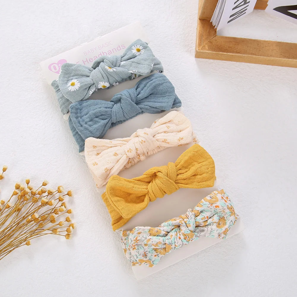 Muslin Cotton Headband Set