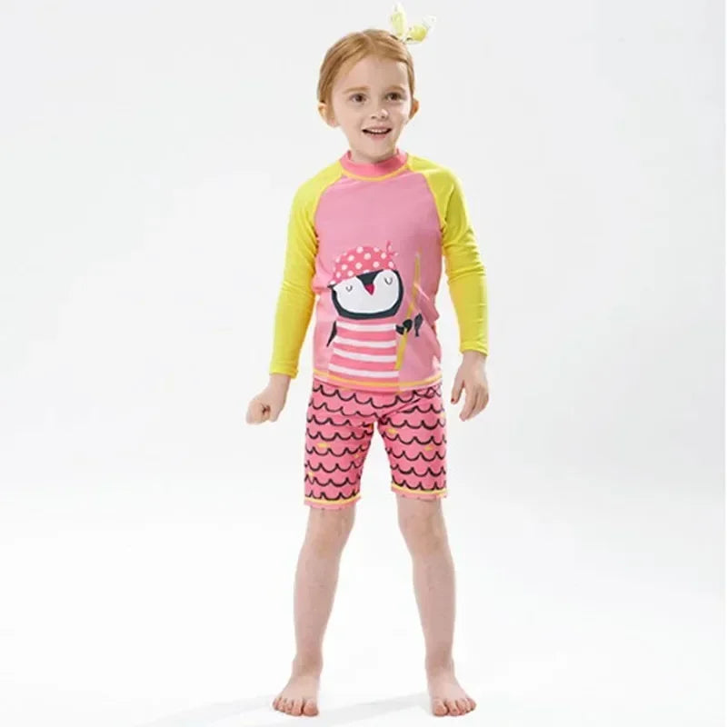Cute Cartoon Swimsuit Set