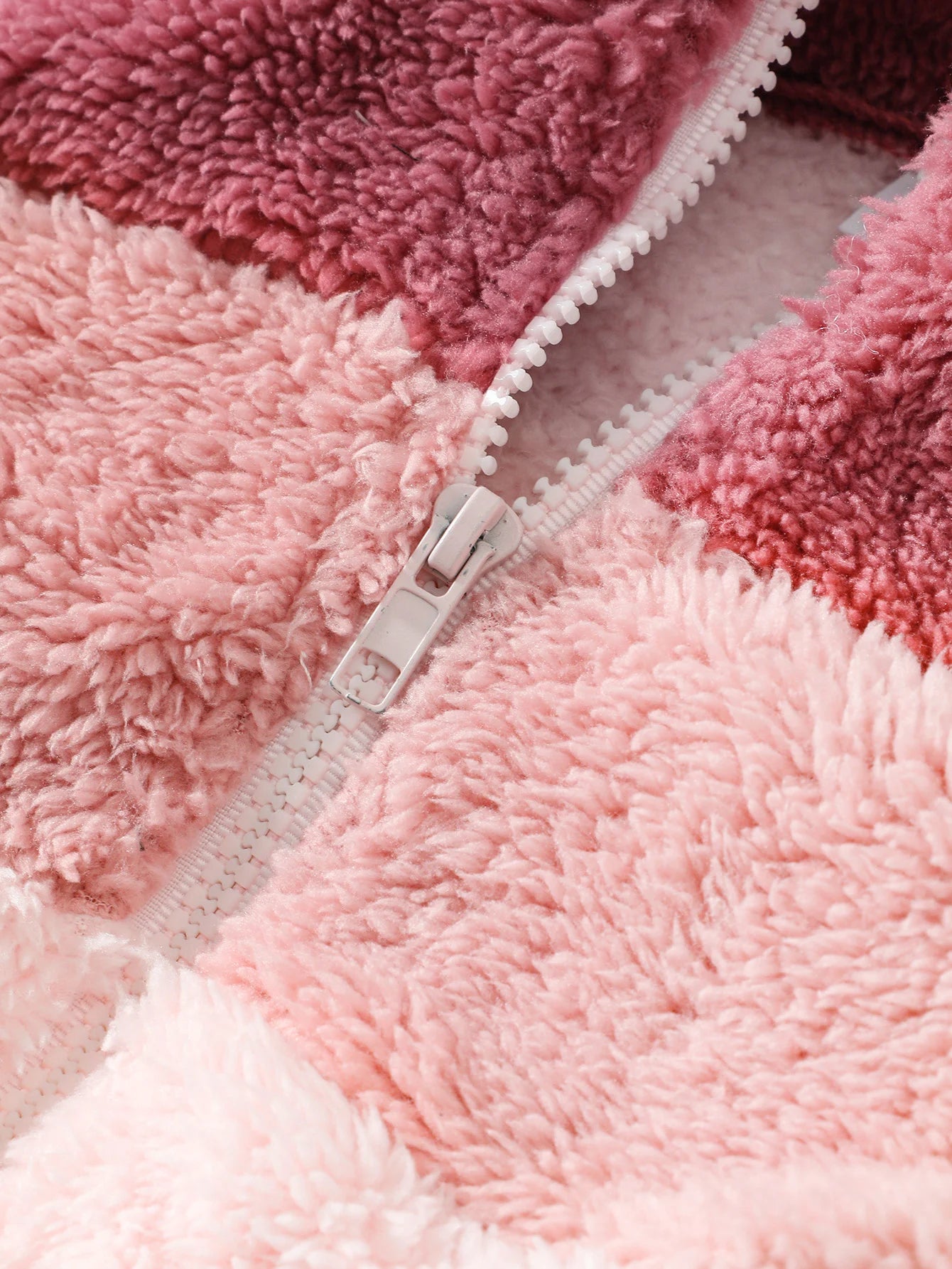 Girl's Plush Zipper Jacket