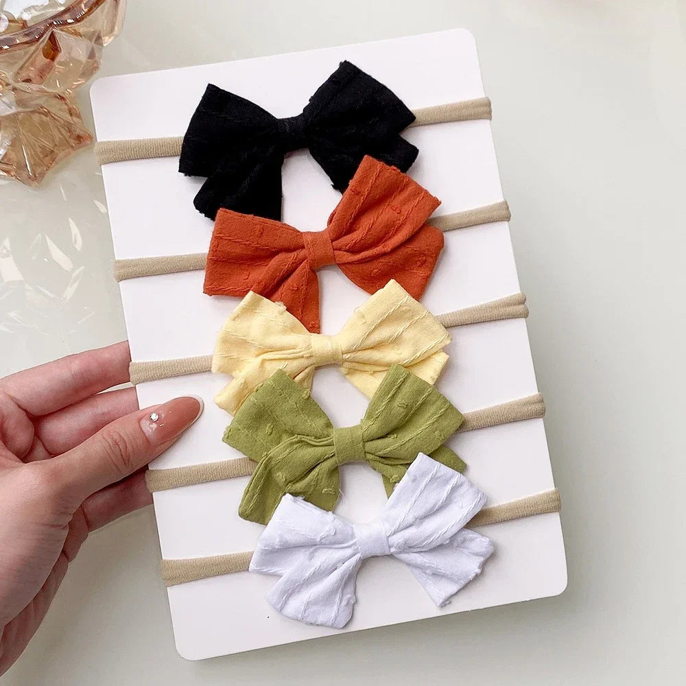 Ribbon Bow Headbands Set