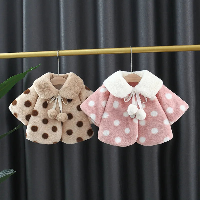 Polka Dot Winter Cloak