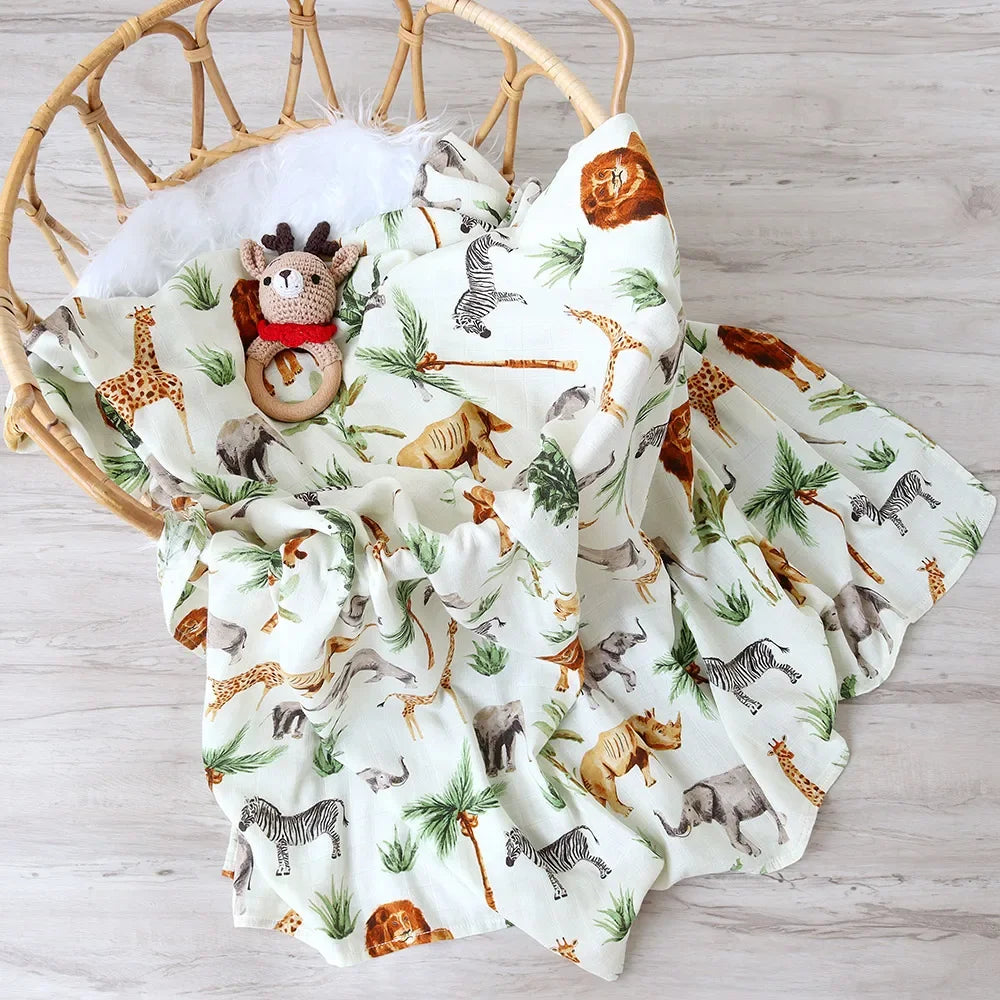 Bamboo Cotton Baby Swaddle Blanket